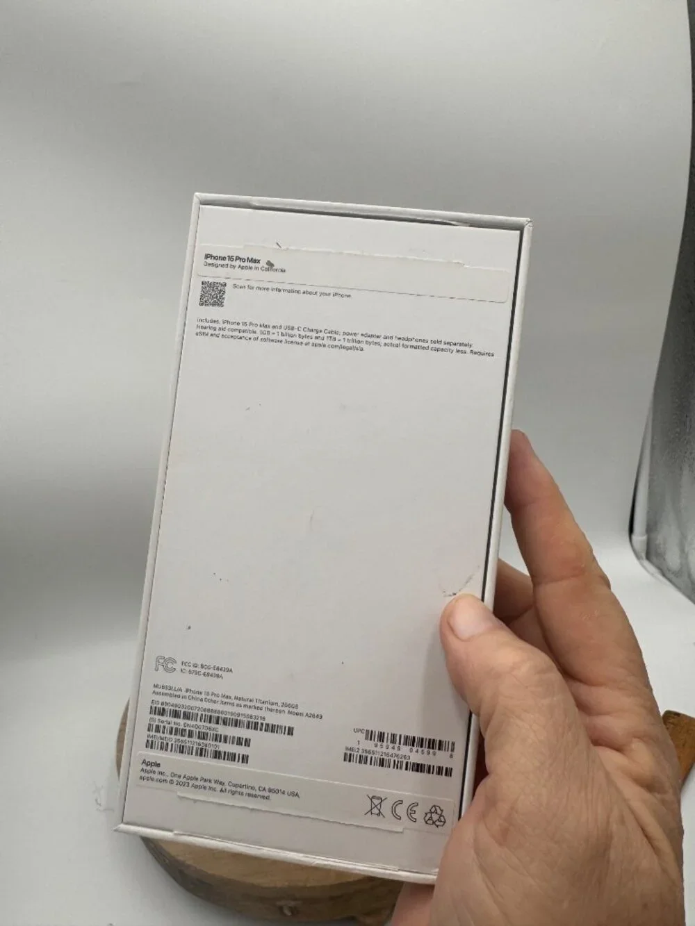 Apple iPhone 15 Pro box featuring Gag gift wrapping empty box no phone